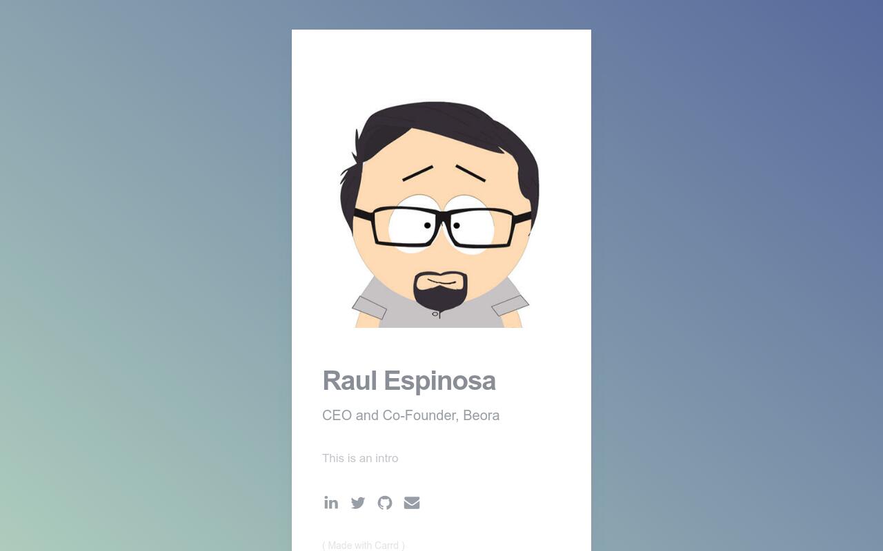 Carrd profile picture for @espinosa